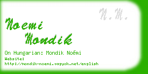 noemi mondik business card